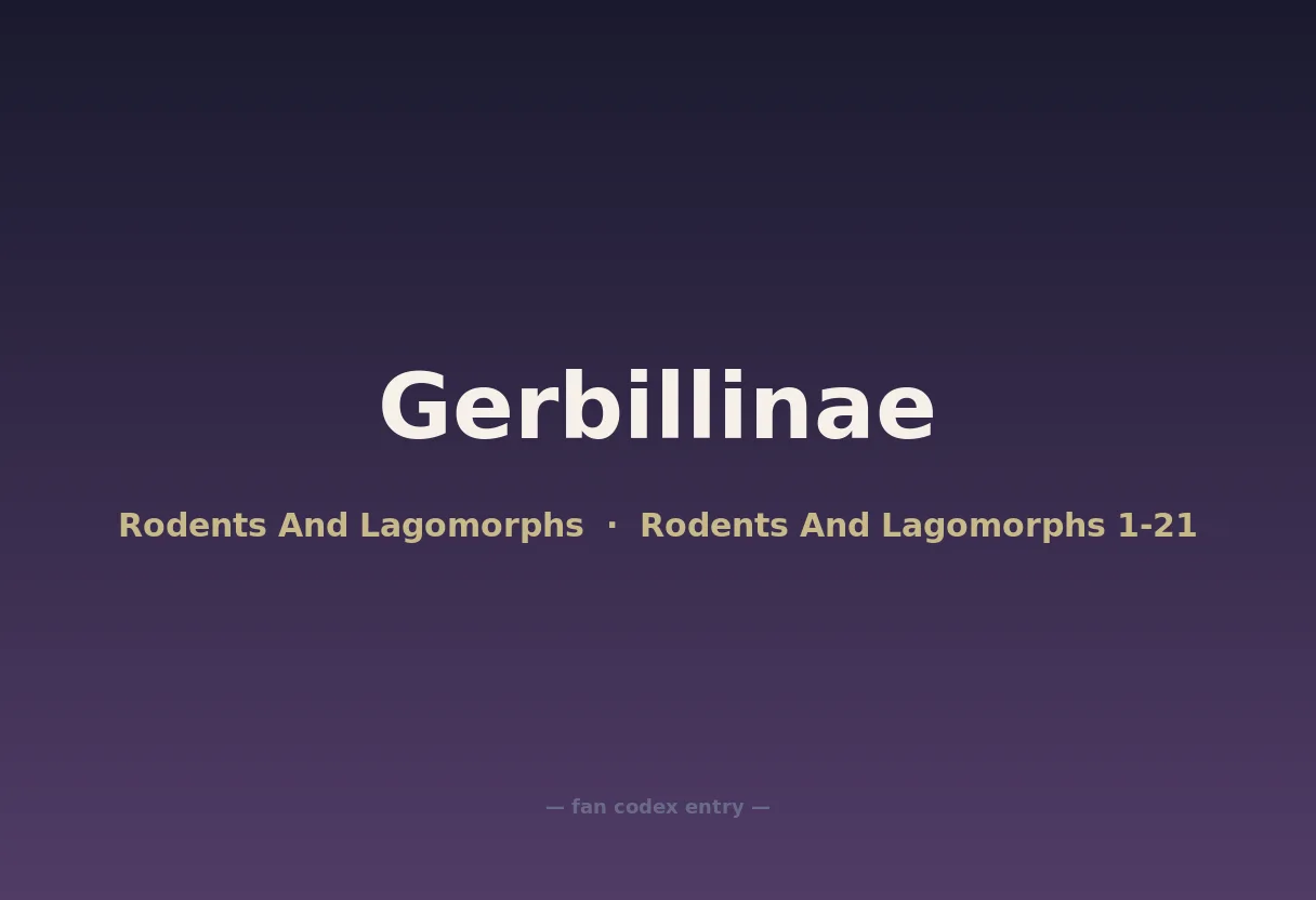 Gerbillinae